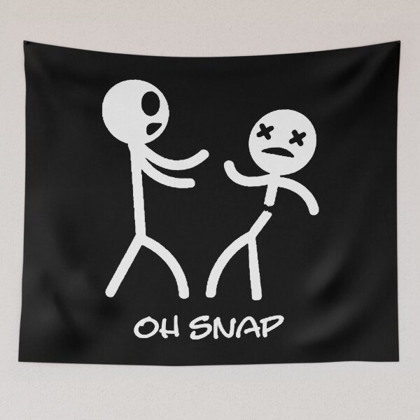 Item preview, Oh Snap Stick Figura Stickman Doodle Garabato Impreso Divertido designed and sold by DibbaDesigns.