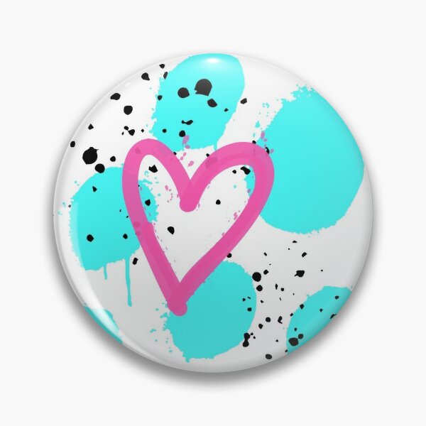 Rainbow sparkle heart, neon spray paint design