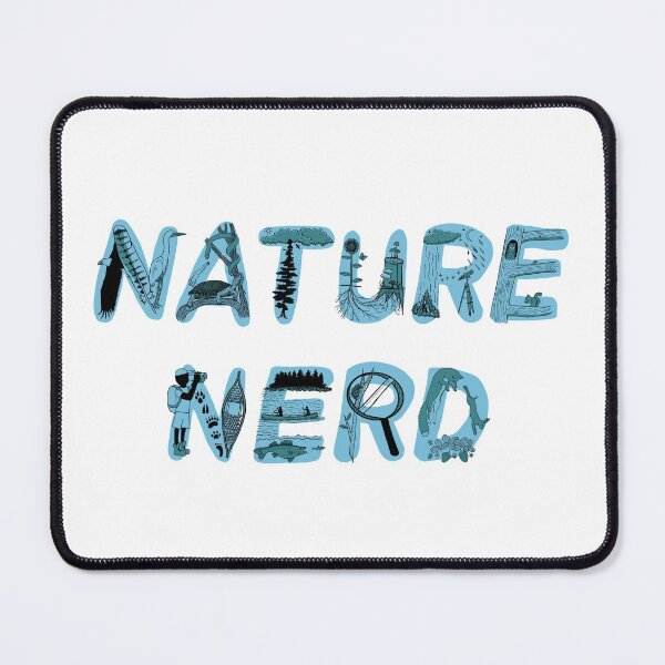 Item preview, Nature Nerd - Blue & White designed and sold by EcoElsa.