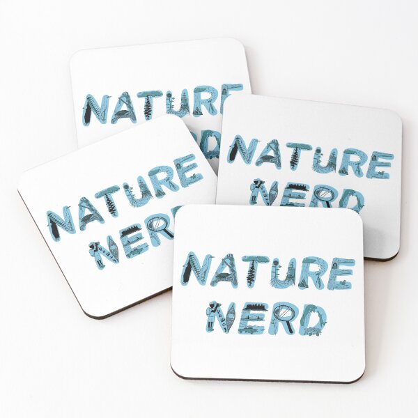 Item preview, Nature Nerd - Blue & White designed and sold by EcoElsa.