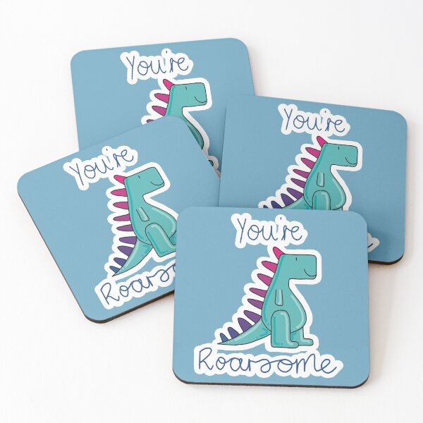 Item preview, You’re roarsome positive pun designed and sold by Ktcreate.