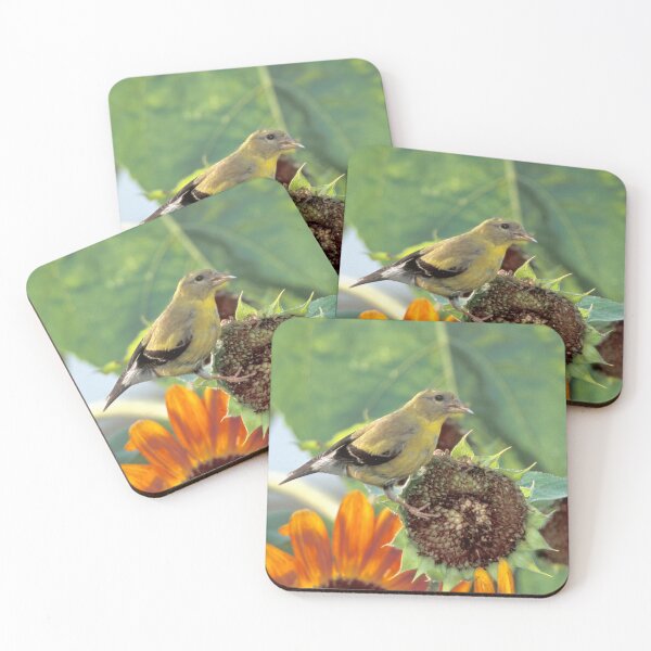 Item preview, Gold Finch on a Sunflower designed and sold by Bill Spengler's Photographic Thoughts.