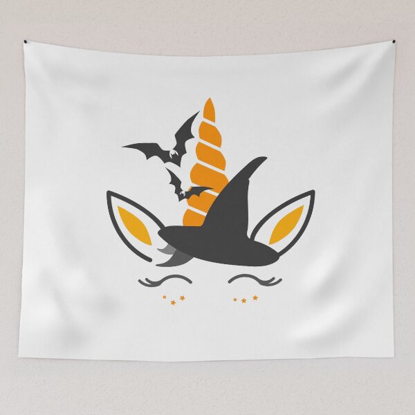 Item preview, CUTE orange Halloween unicorn  - men/ women / kids Halloween  designed and sold by Designs Of all kinds.