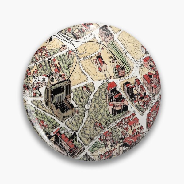 Item preview, 1948 Vintage Map of Braunschweig, Germany designed and sold by Gin  Neko.