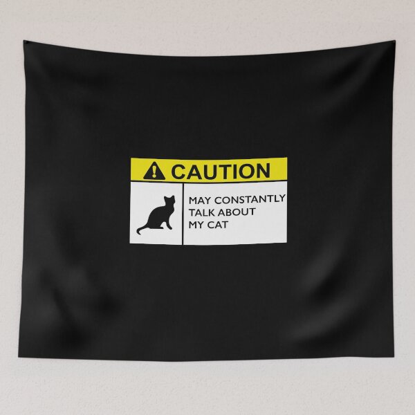 Item preview, Caution Cat designed and sold by TheUnknown93.