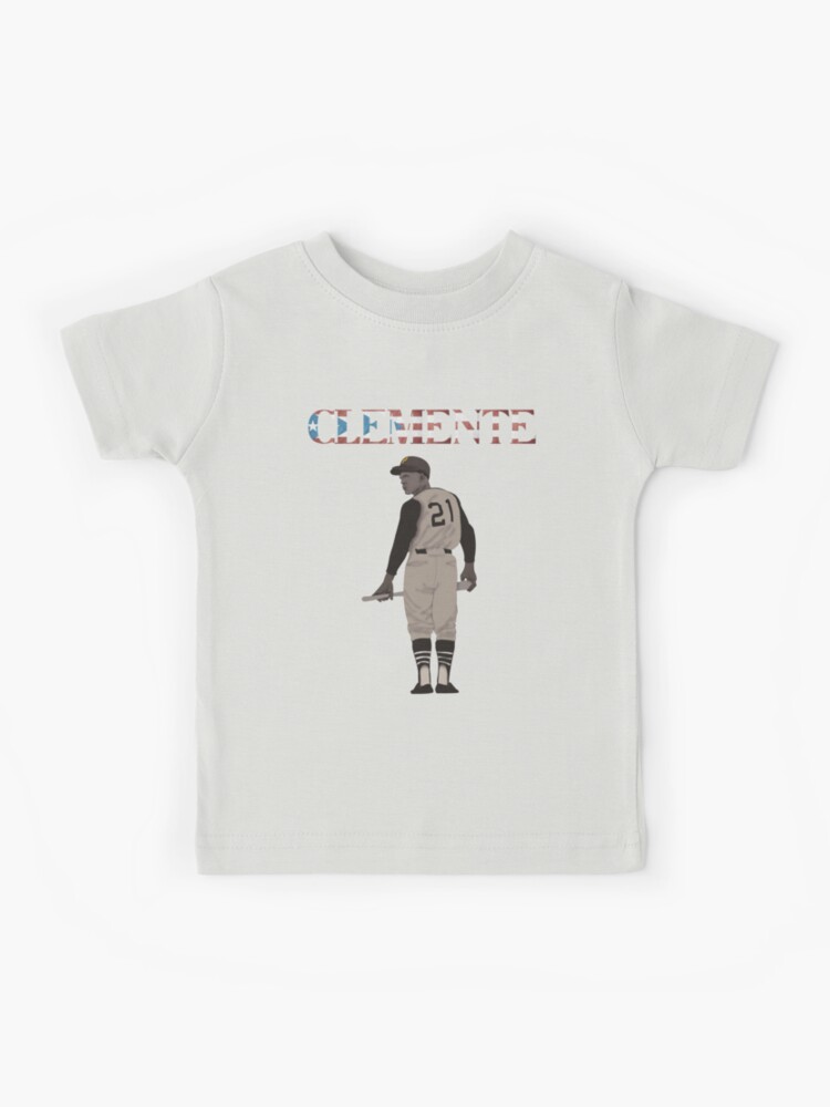 Roberto Clemente Old Timers 21 Puerto Rican Legend  Kids T-Shirt for Sale  by builtbyher