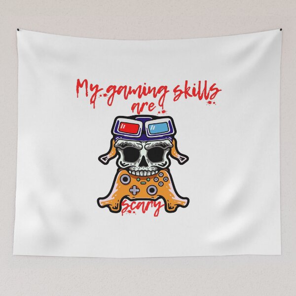 Item preview, my gaming skills are scary funny halloween gift for gamers  designed and sold by Sun Rise.