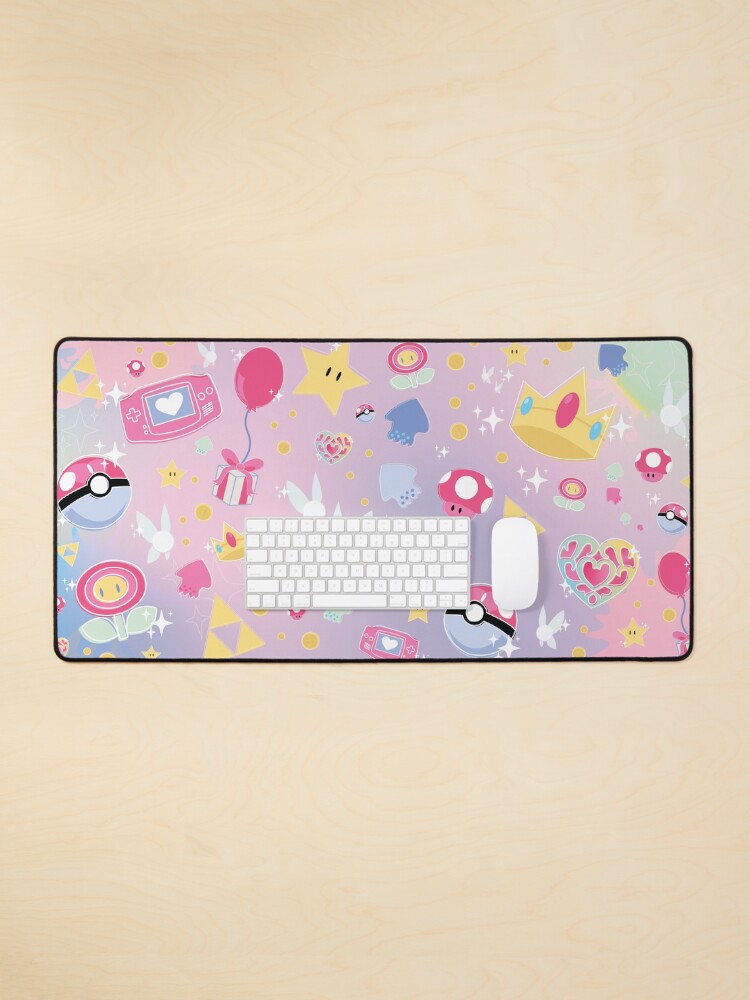 Aperçu 1 sur 5. Tapis de souris avec l'œuvre Jeux Vidéo Pastel créée et vendue par theambs.