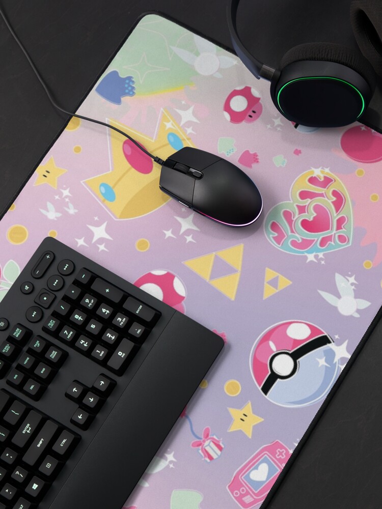 Aperçu 4 sur 5. Tapis de souris avec l'œuvre Jeux Vidéo Pastel créée et vendue par theambs.