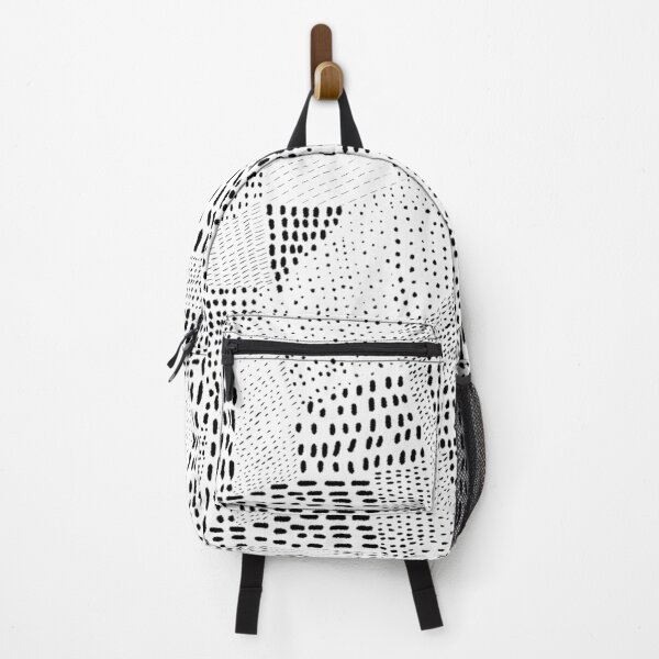 Item preview, Dashes black and white pattern designed and sold by kMariaART.