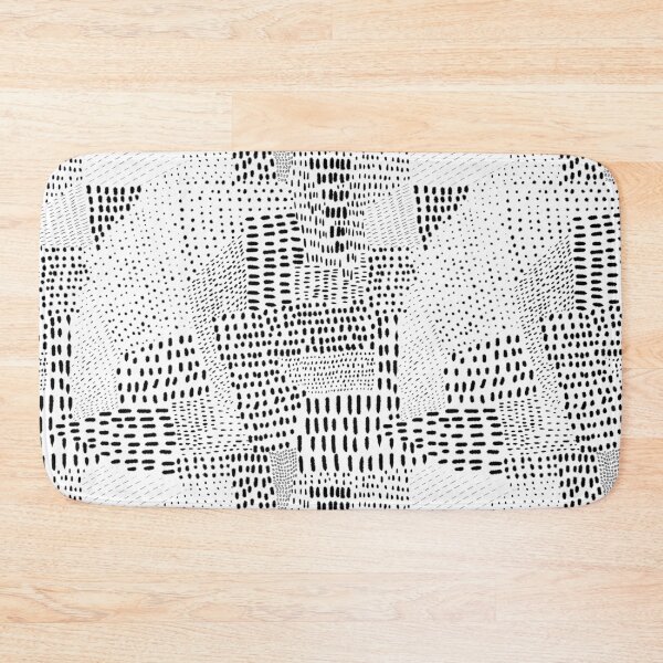 Item preview, Dashes black and white pattern designed and sold by kMariaART.