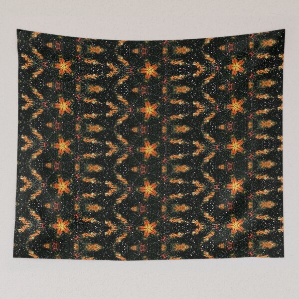 Item preview, Space Orange Starburst designed and sold by yukichi42.