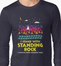 Camiseta de manga larga Stand con camisa de pie Rock
