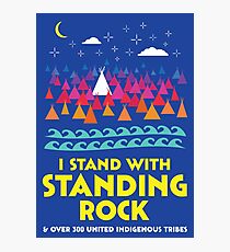 Stand With Standing Rock Shirt Photographic Print