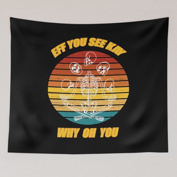 Item preview, eff you see kay why oh you funny vintage skeleton yoga lover designed and sold by SamirElh77.