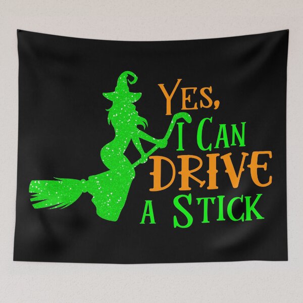 Item preview, Yes, I can drive a stick Halloween -men and women Halloween  designed and sold by Designs Of all kinds.