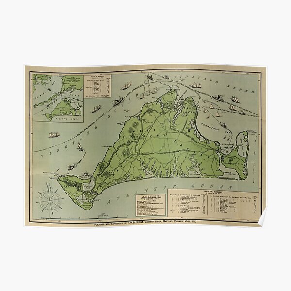 Martha's Vineyard 1913 Poster