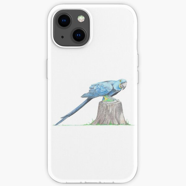 Hyacinth Macaw in Brazilian High Tops iPhone Soft Case
