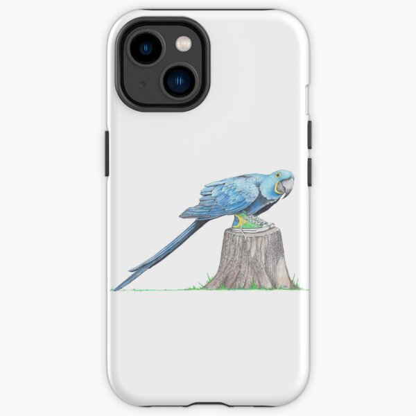 Hyacinth Macaw in Brazilian High Tops iPhone Tough Case