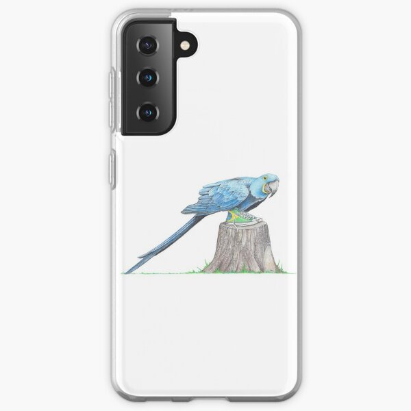 Hyacinth Macaw in Brazilian High Tops Samsung Galaxy Soft Case