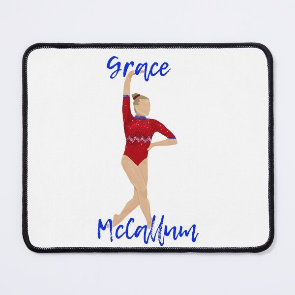 Item preview, Grace McCallum - Red Leo Gymnastics art with Name designed and sold by Cherries4.