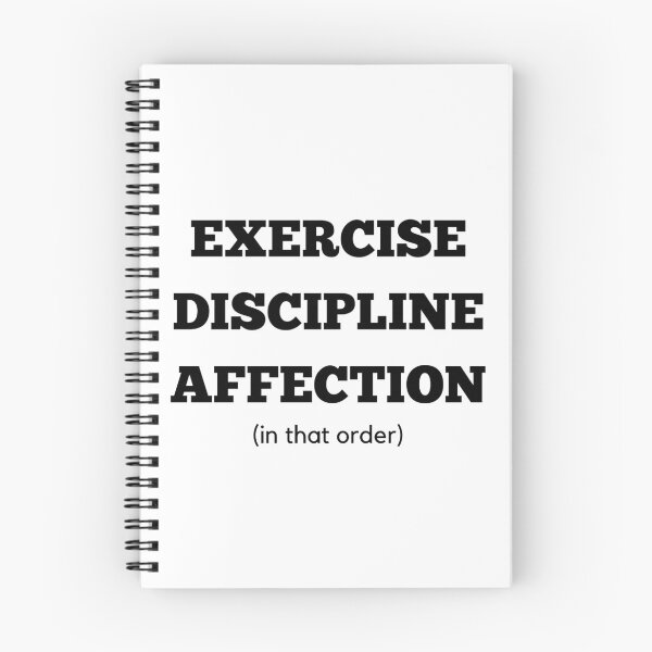 Item preview, Exercise, Discipline, Affection (in that order) designed and sold by thefinishedswan.