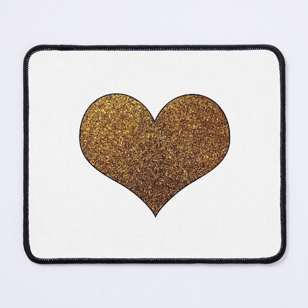 Item preview, Golden Glittering Heart Pattern designed and sold by oxoxoxo.