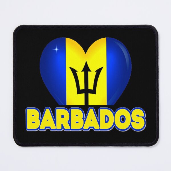 Item preview, Barbados National Flag Heart Graphic designed and sold by JG0024.
