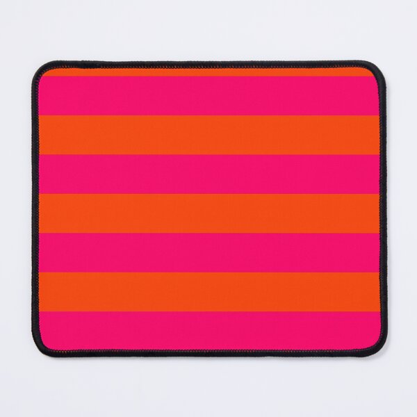 Item preview, Bright Neon Pink and Orange Horizontal Cabana Tent Stripes designed and sold by podartist.