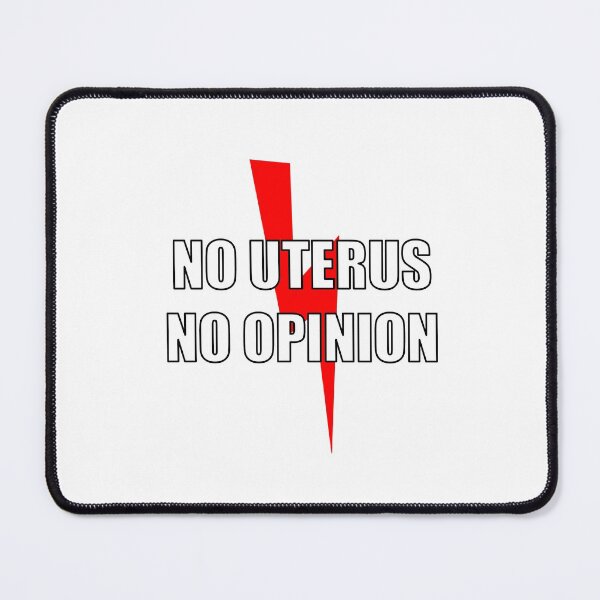 Item preview, No Uterus No Opinion Poland Red Lightning Bolt designed and sold by oxoxoxo.