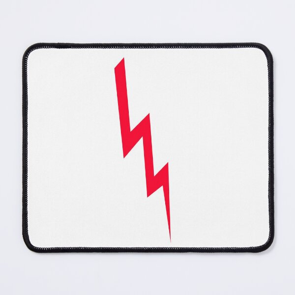 Item preview, Red Lightning Bolt Symbol black background designed and sold by oxoxoxo.