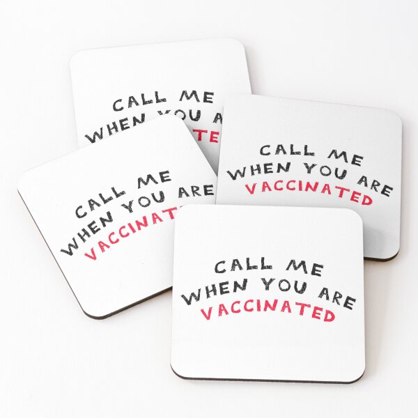 Item preview, CALL ME WHEN YOU ARE VACCINATED Awesome funny design for all the vaccinated people 2021 . designed and sold by thebaronart.
