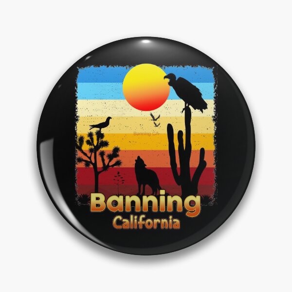 Item preview, Banning California CA Sunset Coyote  Vulture Cactus Desert Californian designed and sold by Cuatrocaminos.