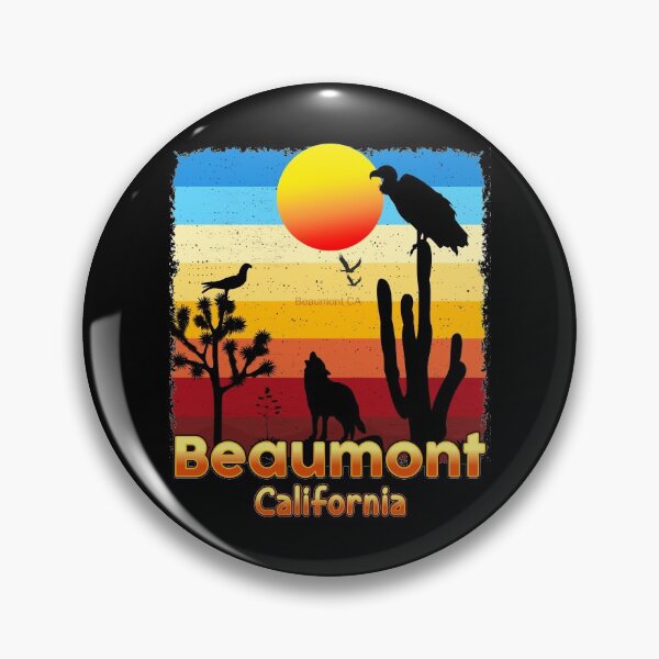 Item preview, Beaumont California CA Sunset Coyote  Vulture Cactus Desert Californian designed and sold by Cuatrocaminos.