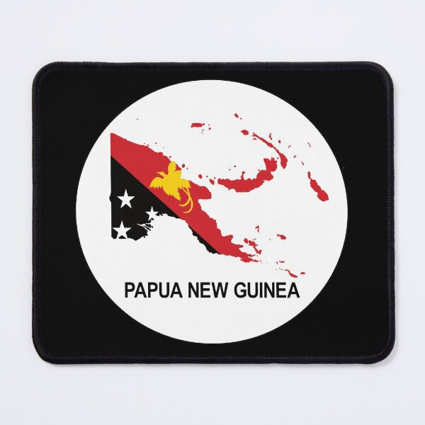 Item preview, Papua New Guinea Map with Flag designed and sold by PNG-pikinini.