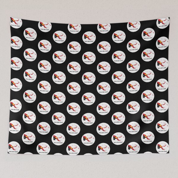 Item preview, Papua New Guinea Map with Flag designed and sold by PNG-pikinini.