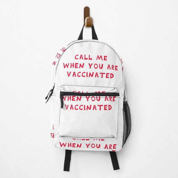 Item preview, CALL ME WHEN YOU ARE VACCINATED Awesome funny red design for all the vaccinated people 2021 . designed and sold by thebaronart.