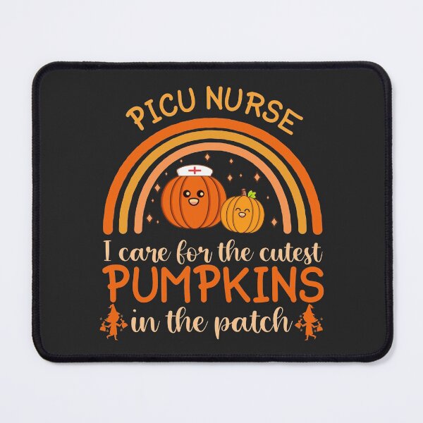 Item preview, Rainbow I Care For The Cutest Pumpkins In The Patch Halloween PICU Nurse designed and sold by AweSoMe Shirts.