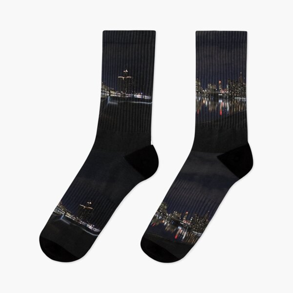 Item preview, Detroit View at night / Detroit river photography, designed and sold by BeatyinChaos.