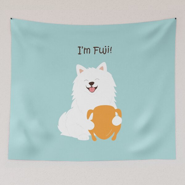 Item preview, Custom design - Fuji the Cutie dog hugging her big fried chicken thighs designed and sold by thewishdesigns.