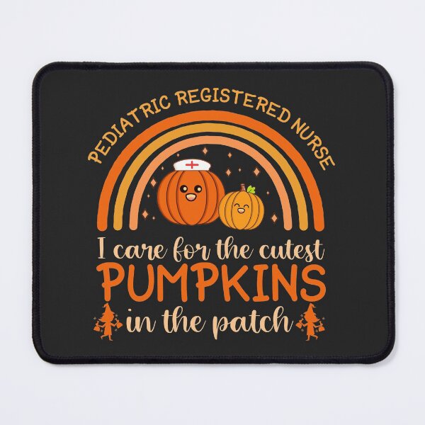 Item preview, Rainbow I Care For The Cutest Pumpkins In The Patch Halloween Pediatric Registered Nurse designed and sold by AweSoMe Shirts.
