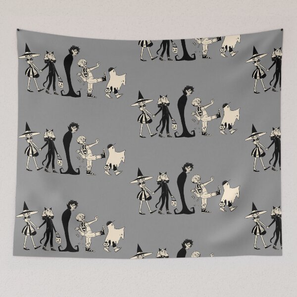 Item preview, Halloween Trick or Treaters- Black and White designed and sold by Hannah Hurst.