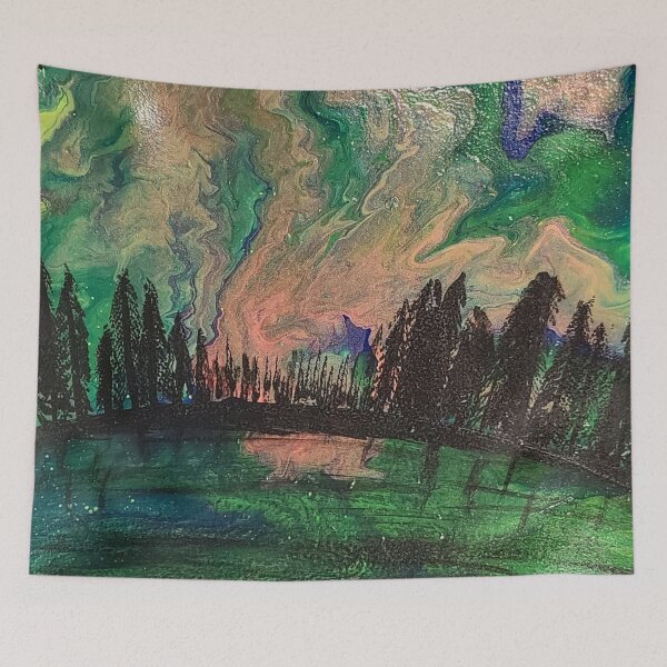 Item preview, Winter aurora borealis designed and sold by Kim-Pratt.