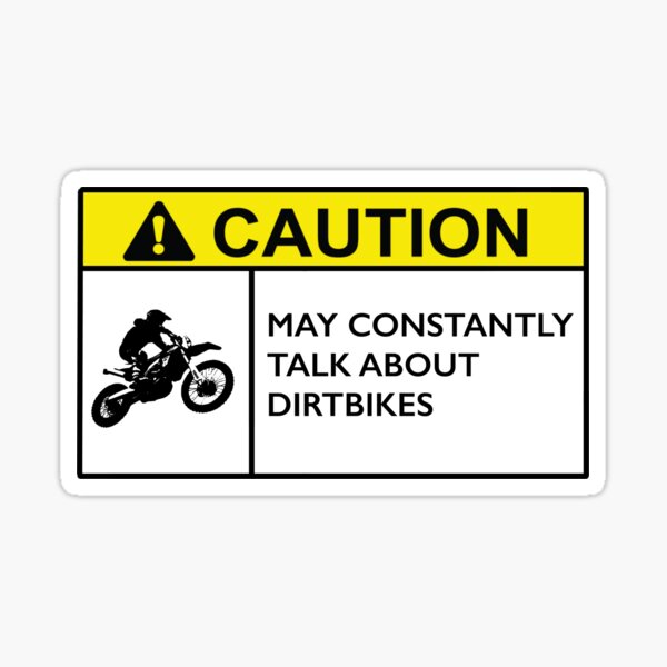 Caution deals bike stickers