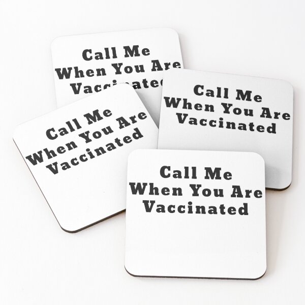 Item preview, CALL ME WHEN YOU ARE VACCINATED Awesome funny black bold font design for all the vaccinated people 2021 . designed and sold by thebaronart.