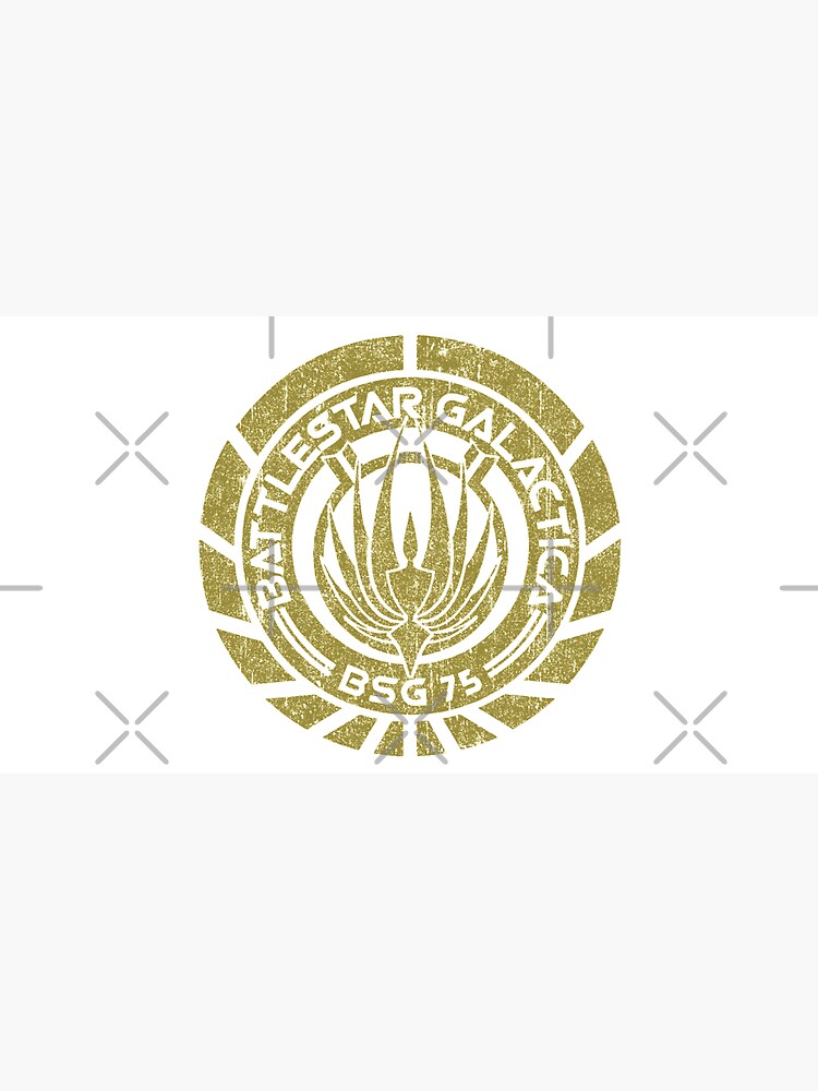 Battlestar Galactica Gold BSG 75 Emblem T-Shirt