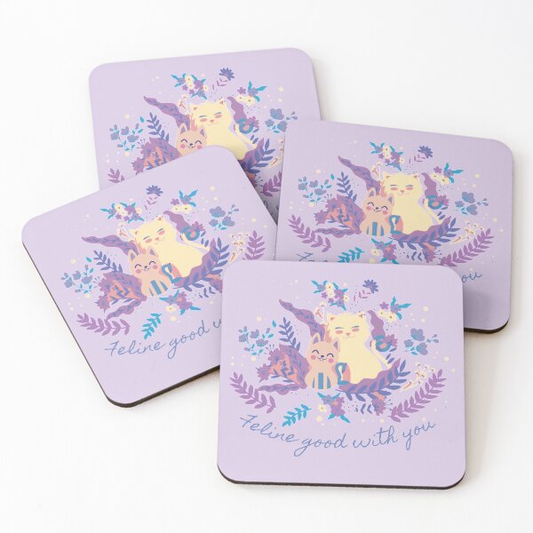 Item preview, Feline good with you | cat lover  designed and sold by SilkSpot.