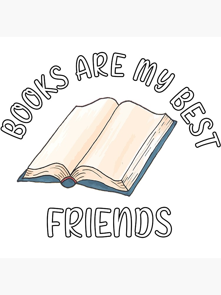Books are my best friends | Postcard