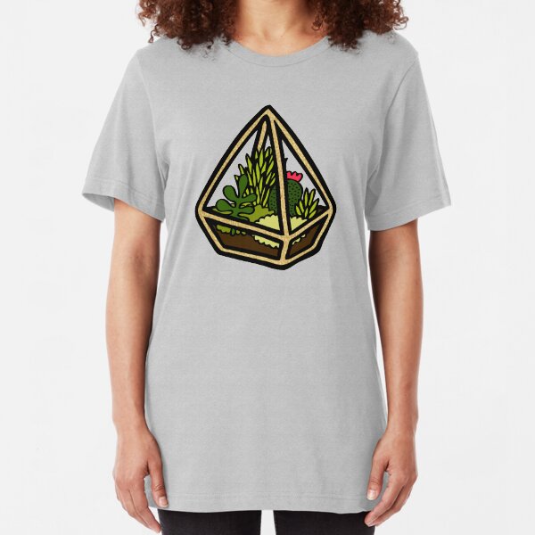 Terrarium Pattern in Yellow Slim Fit T-Shirt