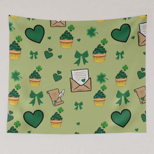 Item preview, SHAMROCK FLORESCENT NEON GREEN  designed and sold by wildwhimsical.